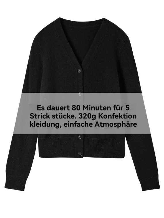 Pullover & Strickjacken |   Damen Feinstrickjacke Mit V-Ausschnitt Bekleidung Damen