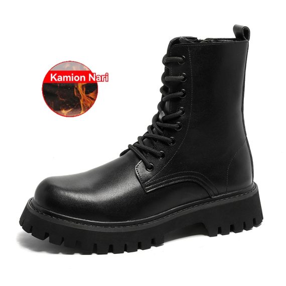 Stiefel & Stiefeletten |   Damen Schnürstiefel Aus Rindsleder Schuhe Damen