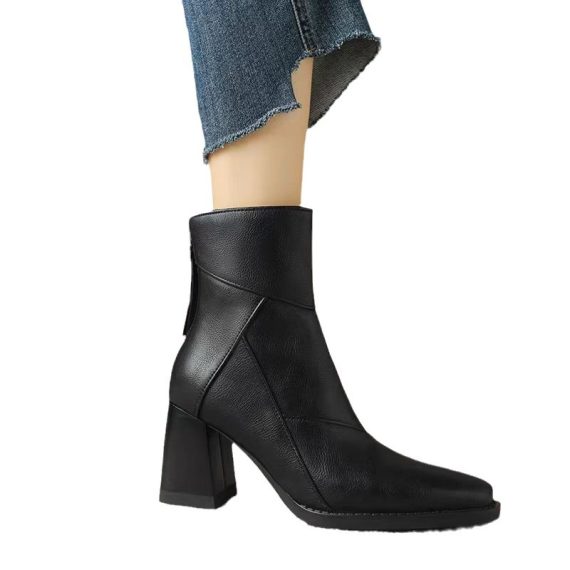 Stiefel & Stiefeletten |   Damen Stiefeletten Cup Heel Ankle Boot Schuhe Damen